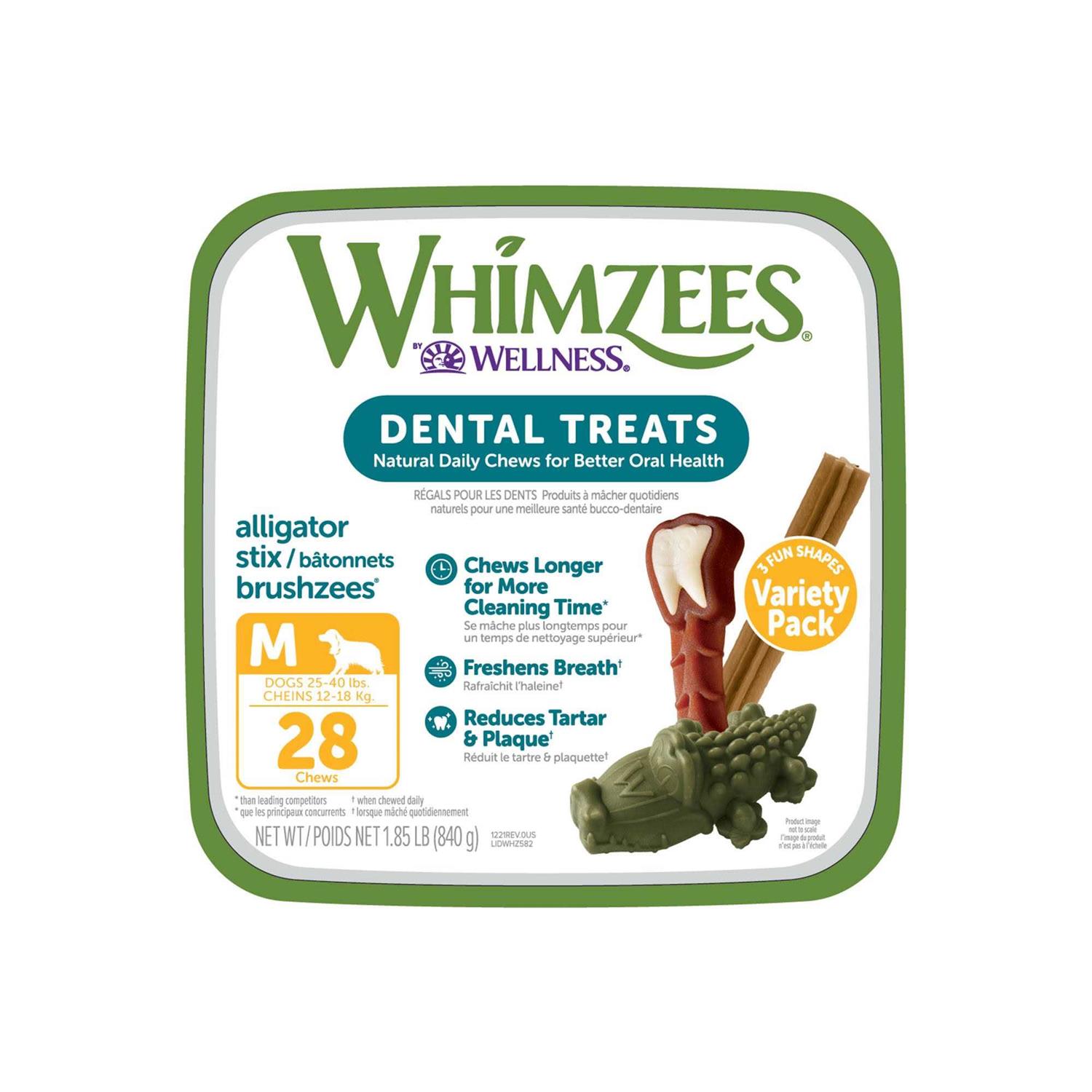 Whimzees Variety Pack Dental Dog Treats