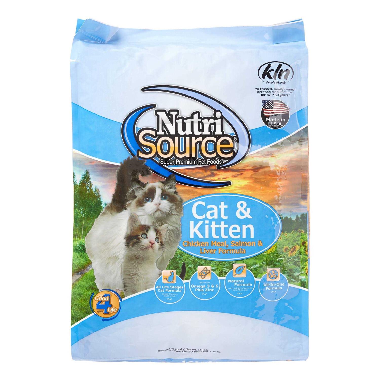 NutriSource Chicken/Salmon/Liver Dry Cat & Kitten Food