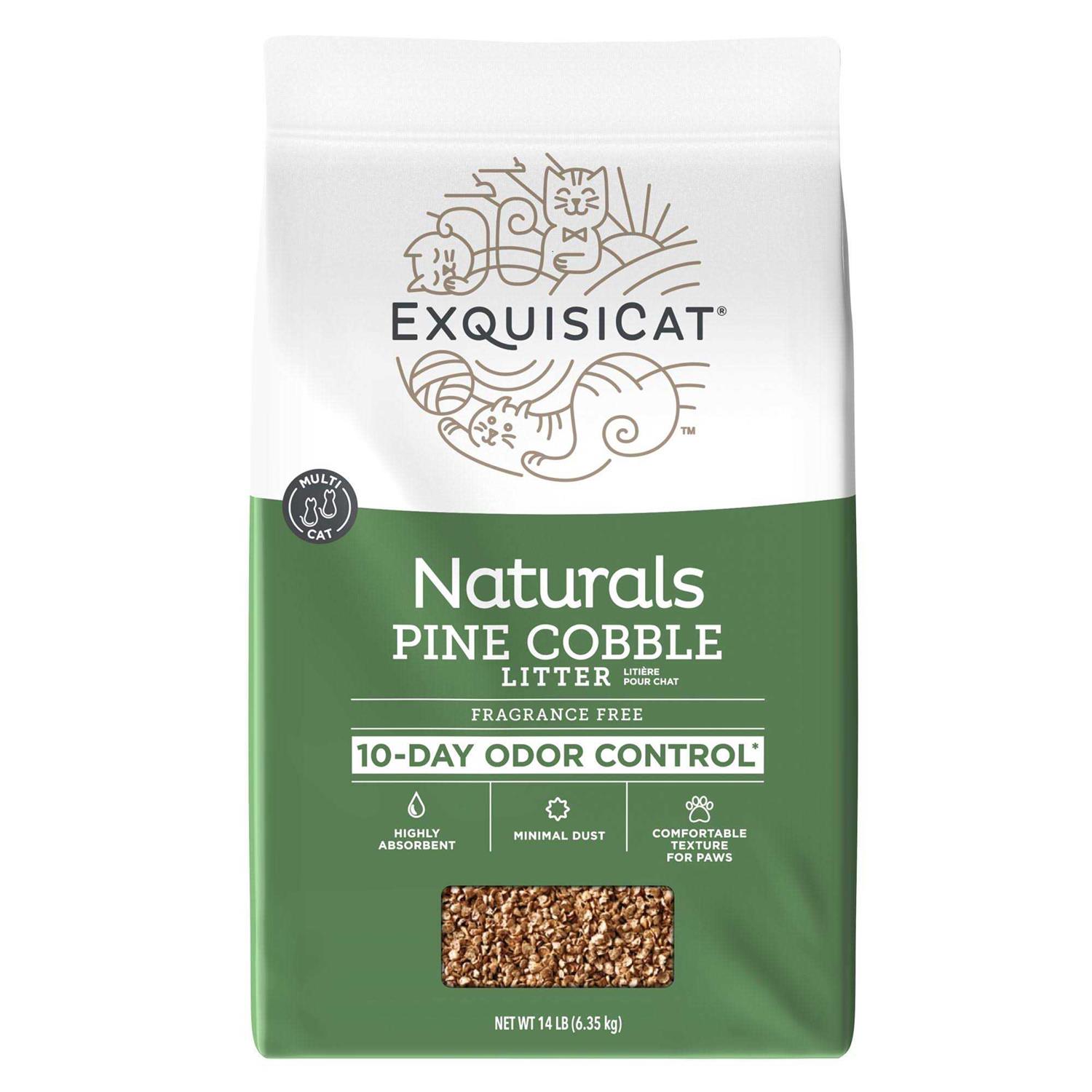 ExquisiCat Naturals Pine Cobble Cat Litter