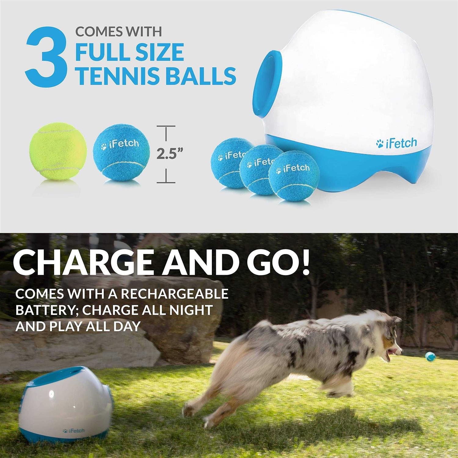 iFetch Too Interactive Ball Launcher Dog Toy