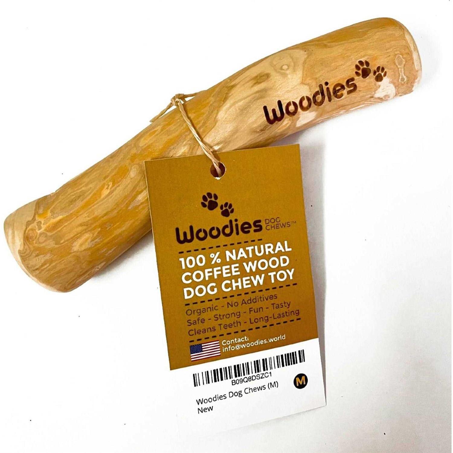 Woodies Dog Chew Toys All-Natural Coffee Wood Strong
