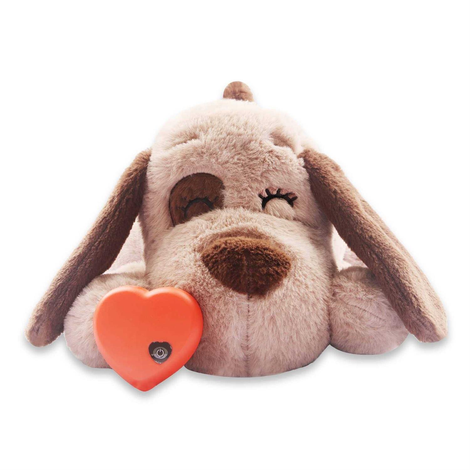 BEVERLYSHARK Beverly Shark Puppy Heartbeat Toy Dog Anxiety Relief Calming Aid Puppy Heartbeat Stuffed Animal Behavioral Training Sleep Aid Comfort