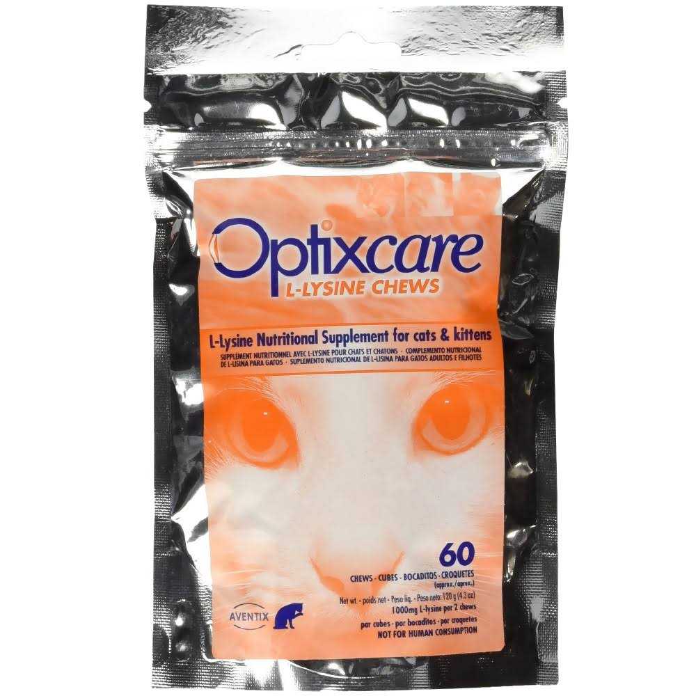 Optixcare L-Lysine Chews for Cats & Kittens