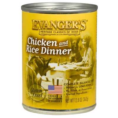 Evanger’s Classics Chicken & Rice Canned Dog Food, 13.2-oz, case of 12
