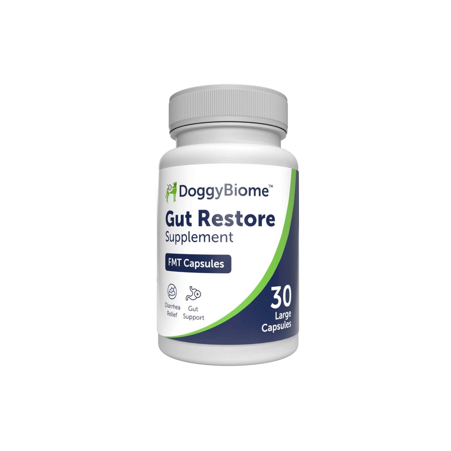 DoggyBiome Gut Restore Supplement 30 Capsules