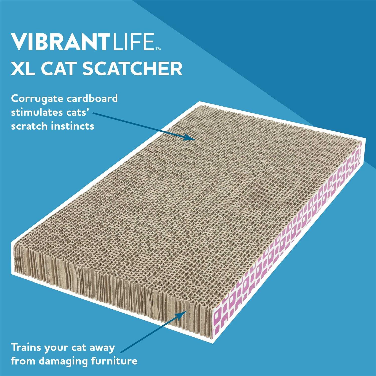 Vibrant Life XL Cat Corrugate Scratcher Pad