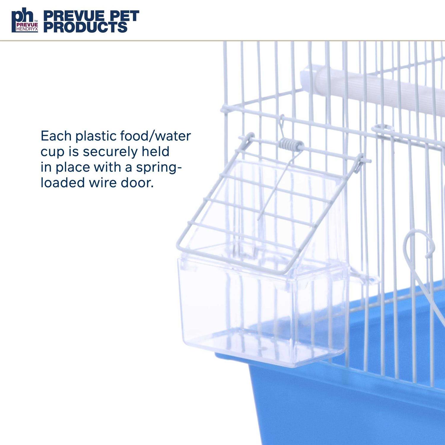 Prevue Pet Products Flat Top Economy Bird Cage Blue and White 31991
