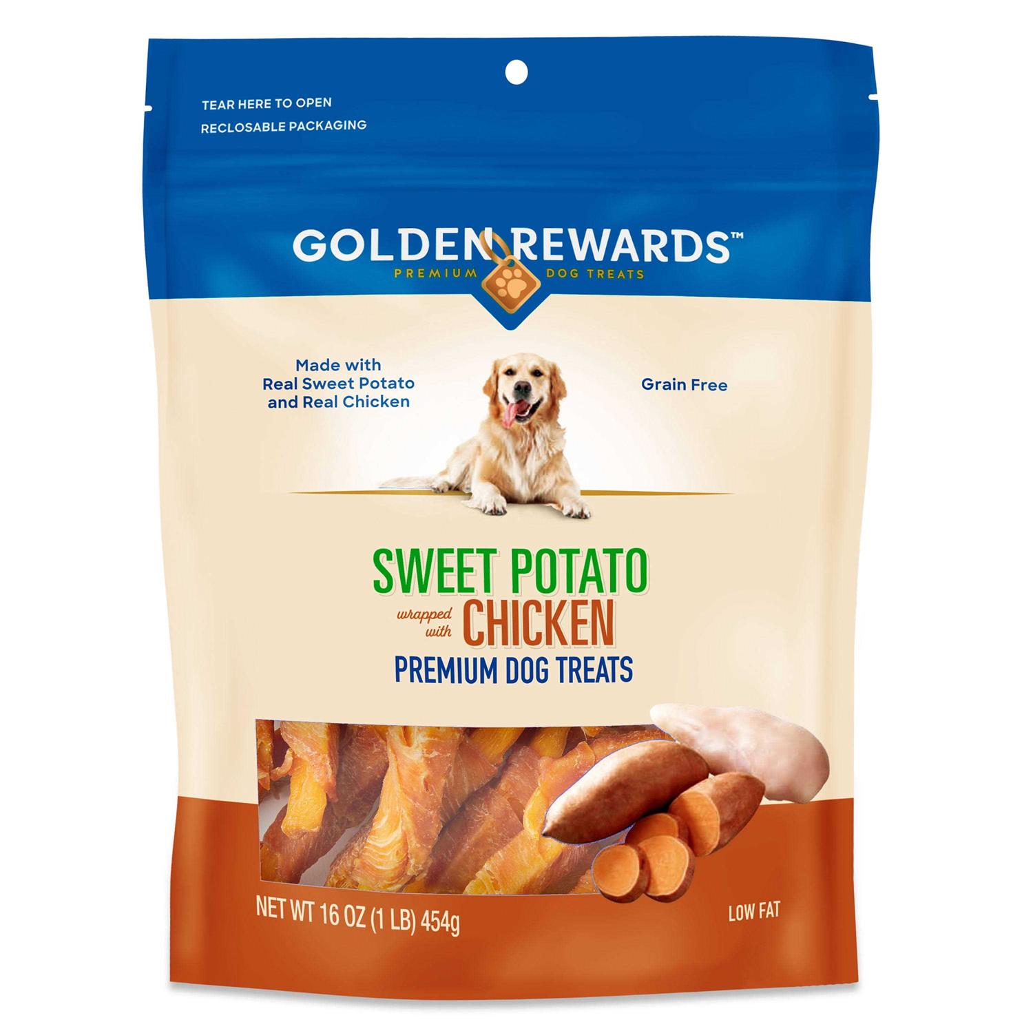 Golden Rewards Sweet Potato Wrapped with Chicken Dog Treats