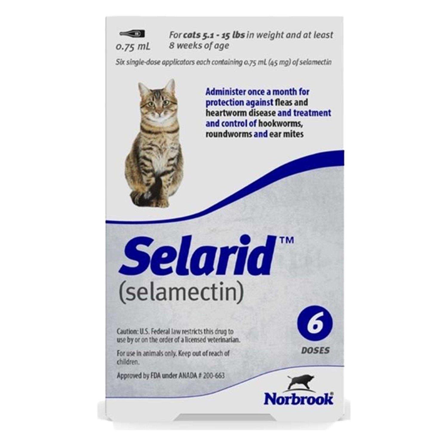 Selarid Topical for Cats 5.1-15 lbs