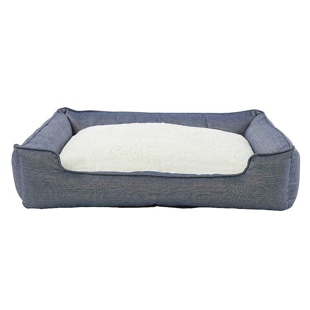Top Paw Chambray Cuddler Dog Bed