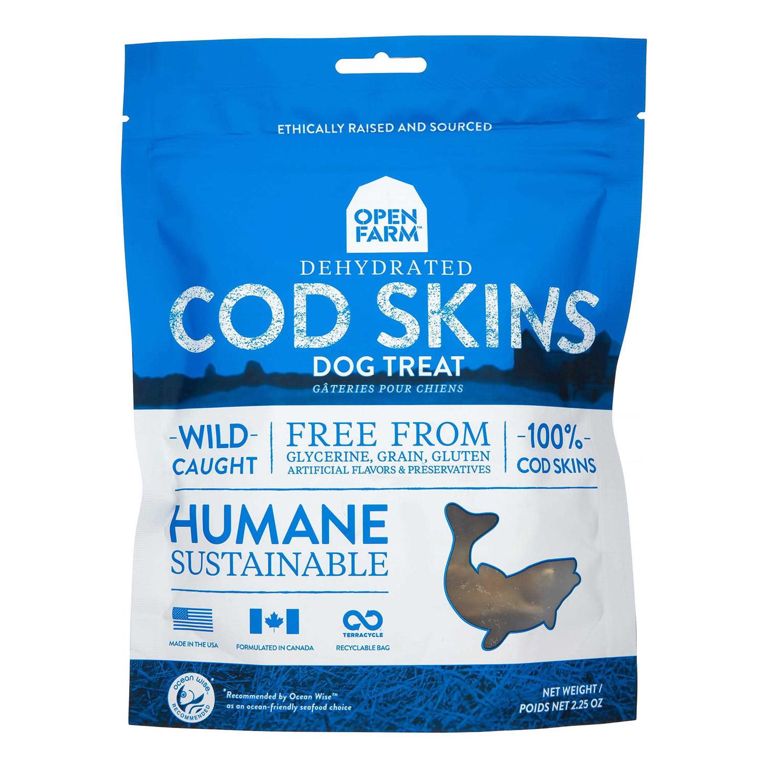 Open Farm Cod Skins Dehydrated Dog Treats