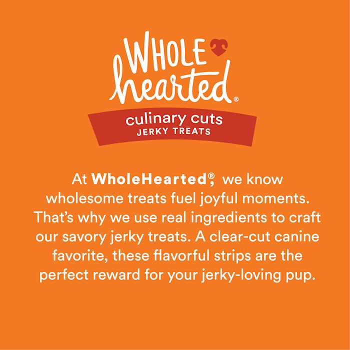 WholeHearted Culinary Cuts Chicken Recipe Jerky Dog Treats