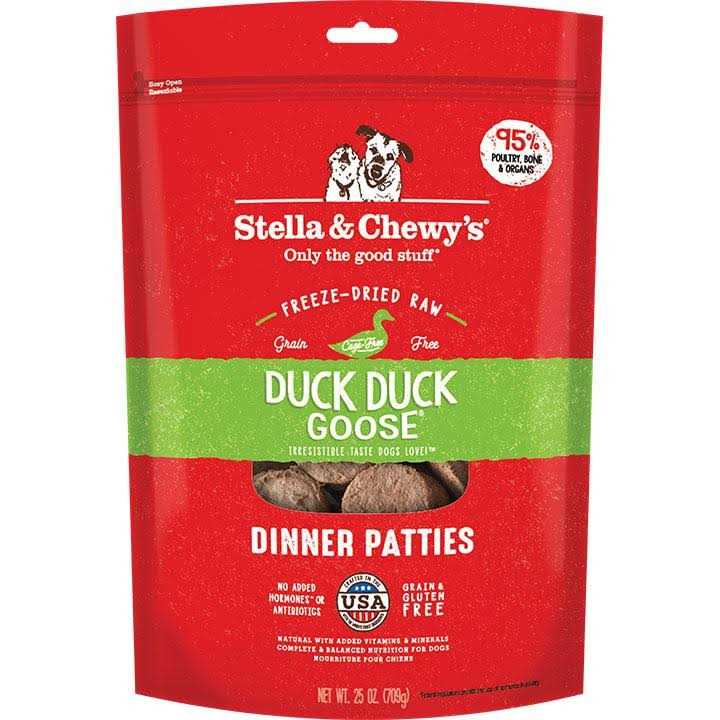 Stella & Chewy’s Duck Duck Goose Dinner Patties Freeze-Dried Dog Food