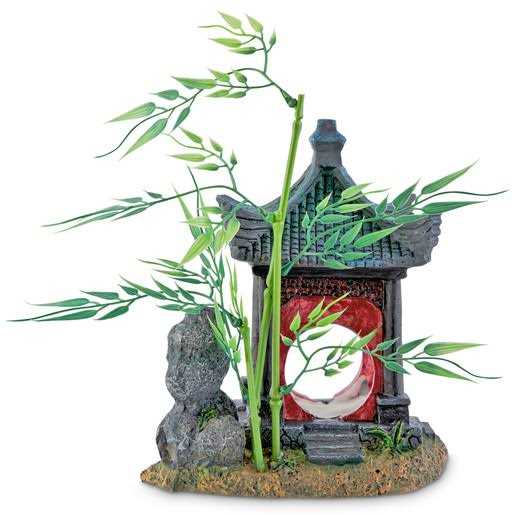 Imagitarium Asian Gazebo with Bamboo Ornament