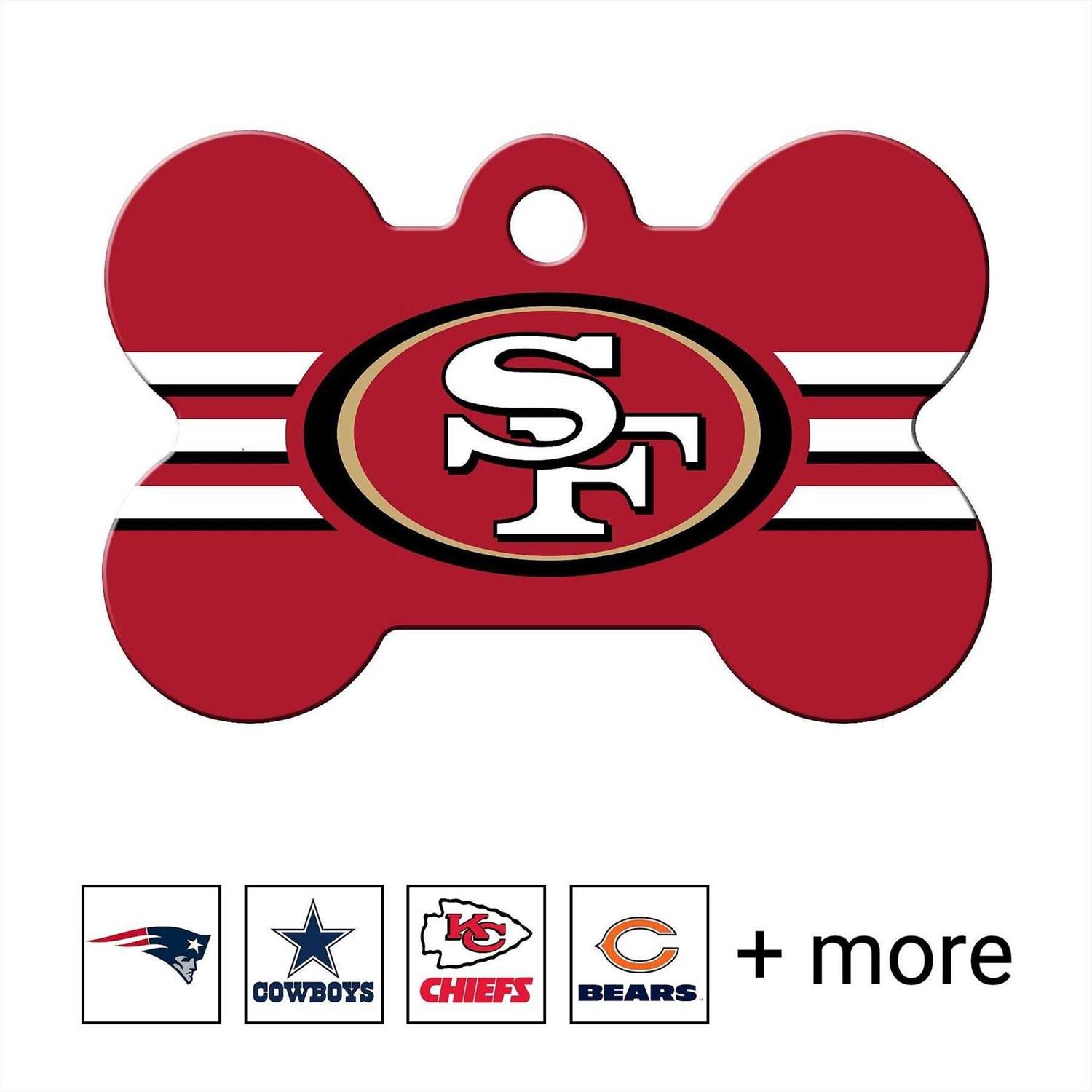 Quick-Tag San Francisco 49ers NFL Bone Dog ID Tag