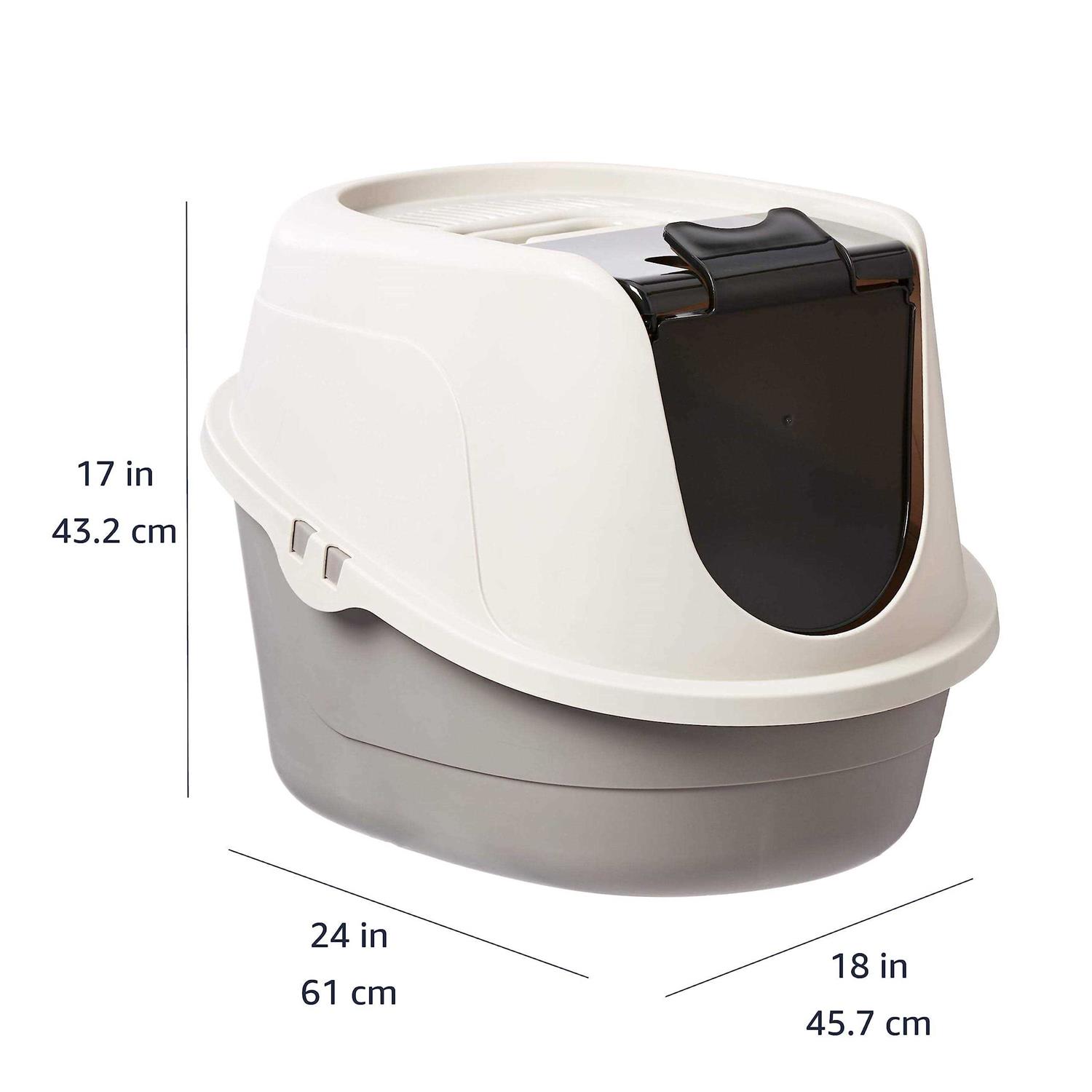 Amazon Basics No-Mess Hooded Cat Litter Box