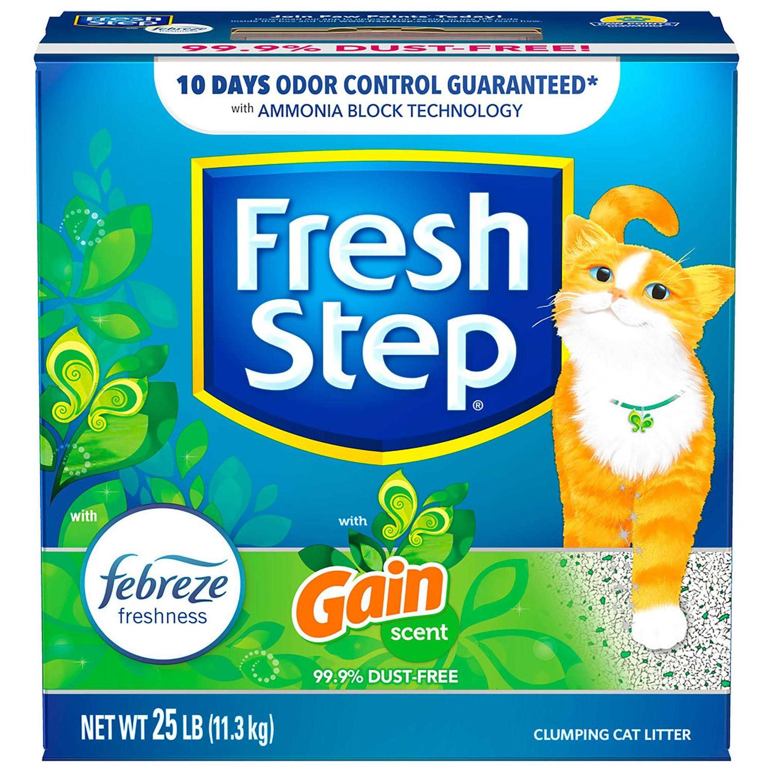 Fresh Step Febreze With Refreshing Gain Scent Clumping Cat Litter