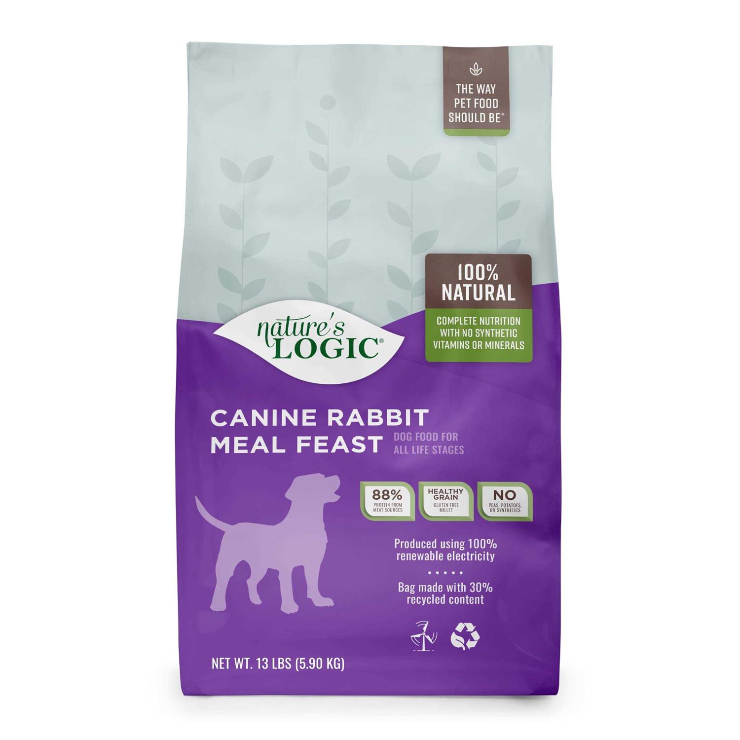 Nature’s Logic Canine Rabbit Meal Feast Dry Dog Food
