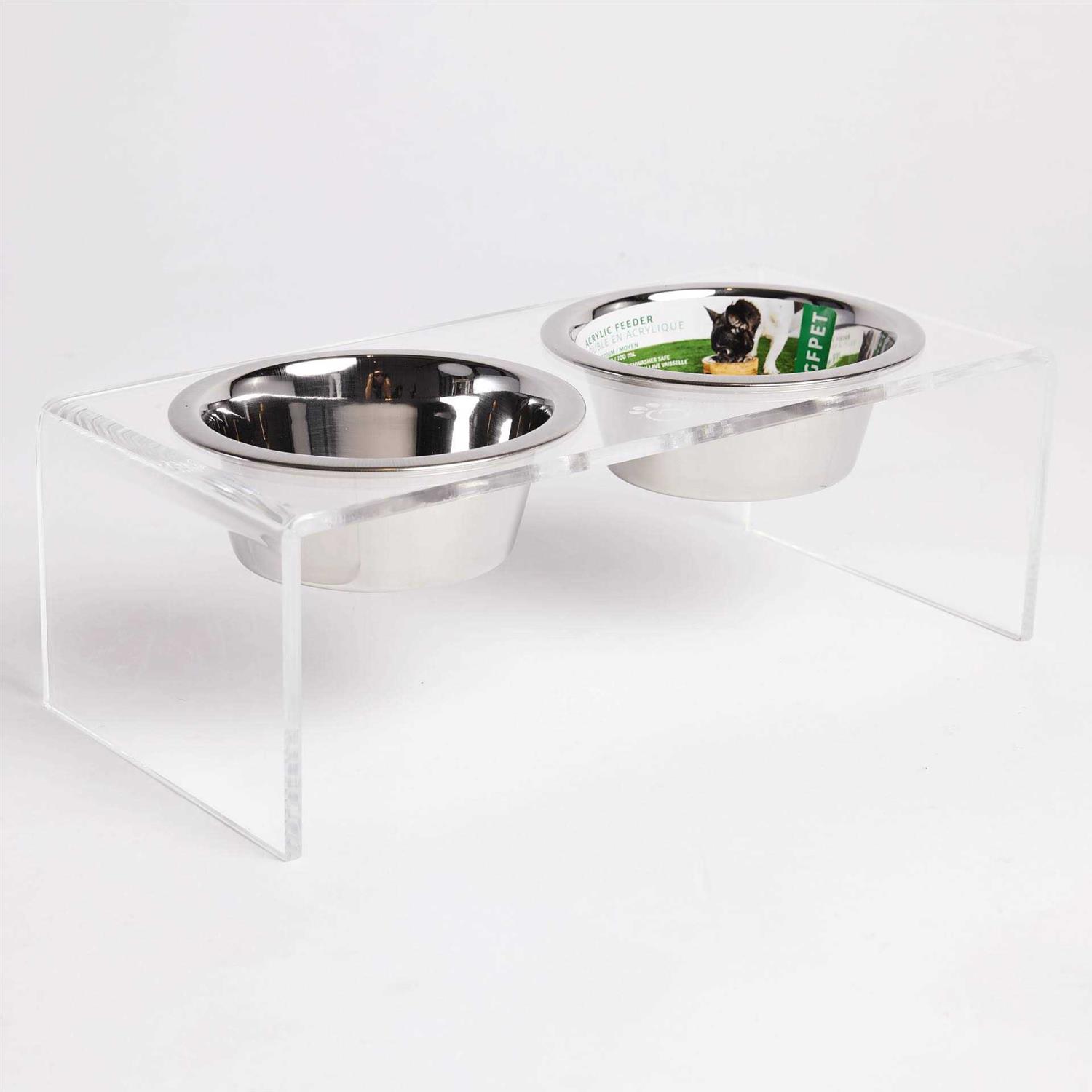 GF Pet Acrylic Double Feeder