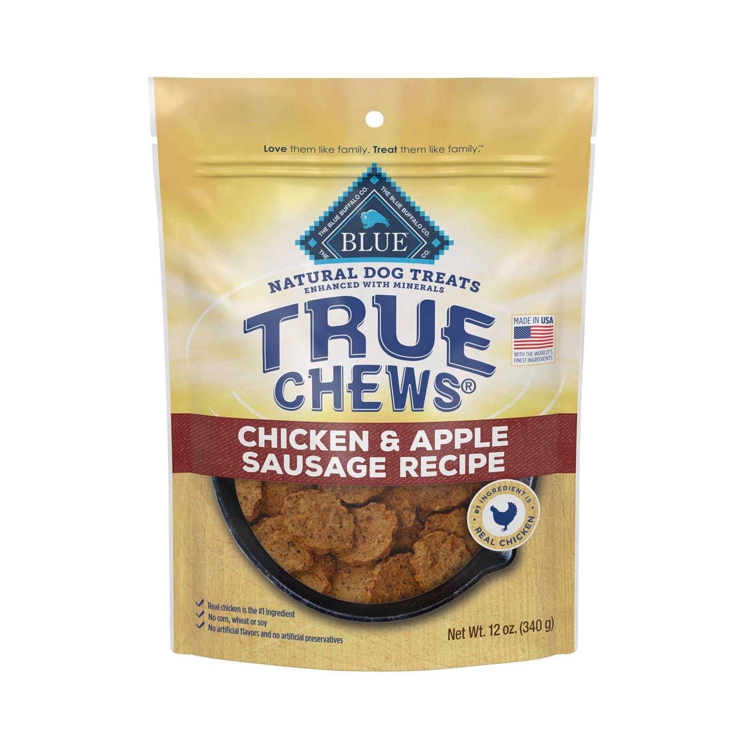 True Chews Dog Treats Chicken & Apple Sausage Recipe