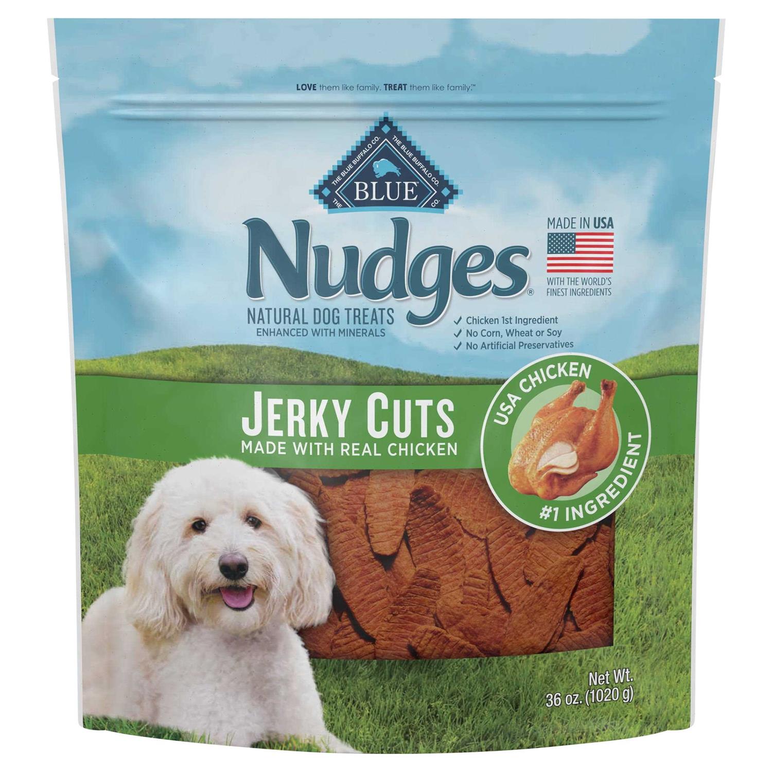 Nudges Dog Treats Jerky Cuts