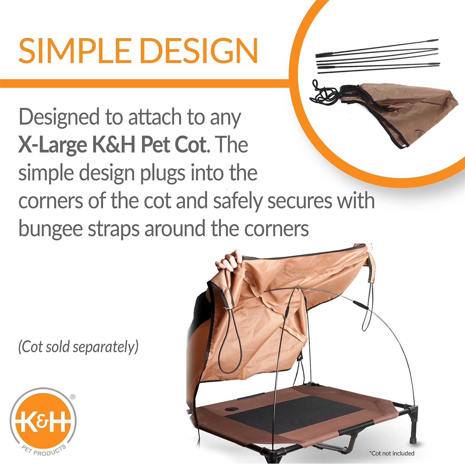 K&H Pet Products Pet Cot Canopy
