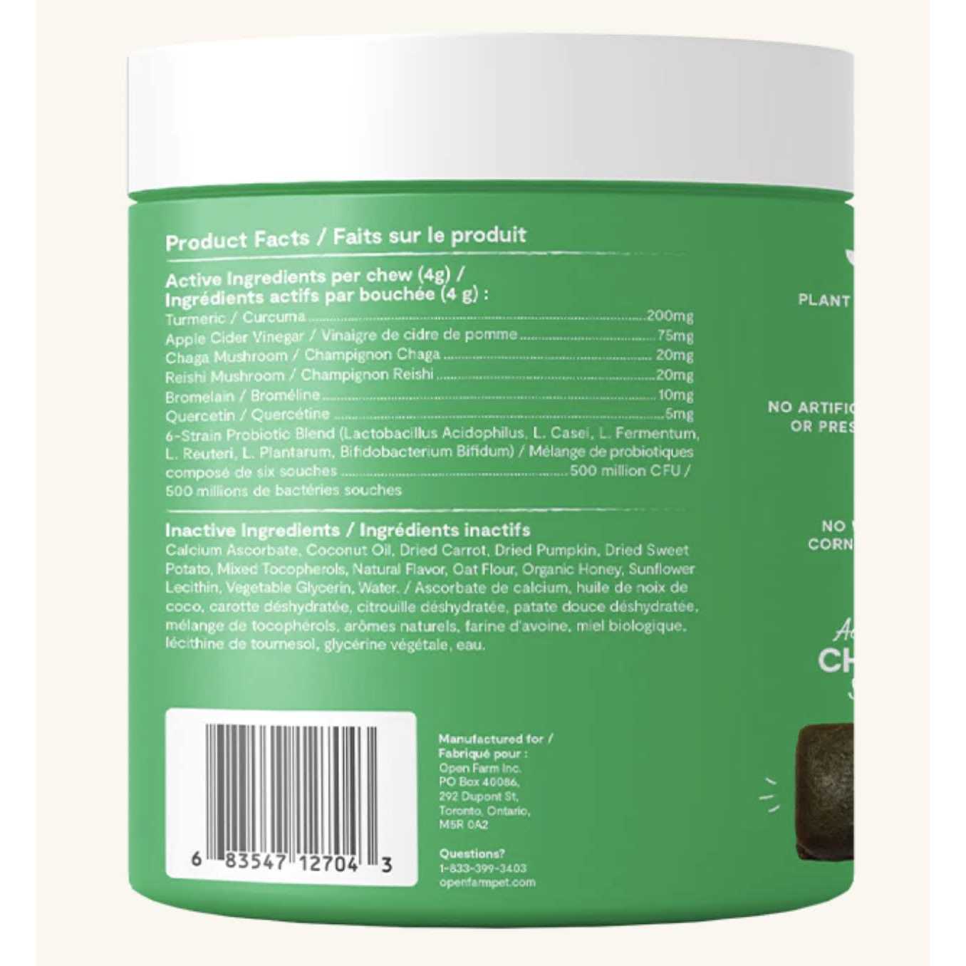 Open Farm Dog Supplement Immune Chews