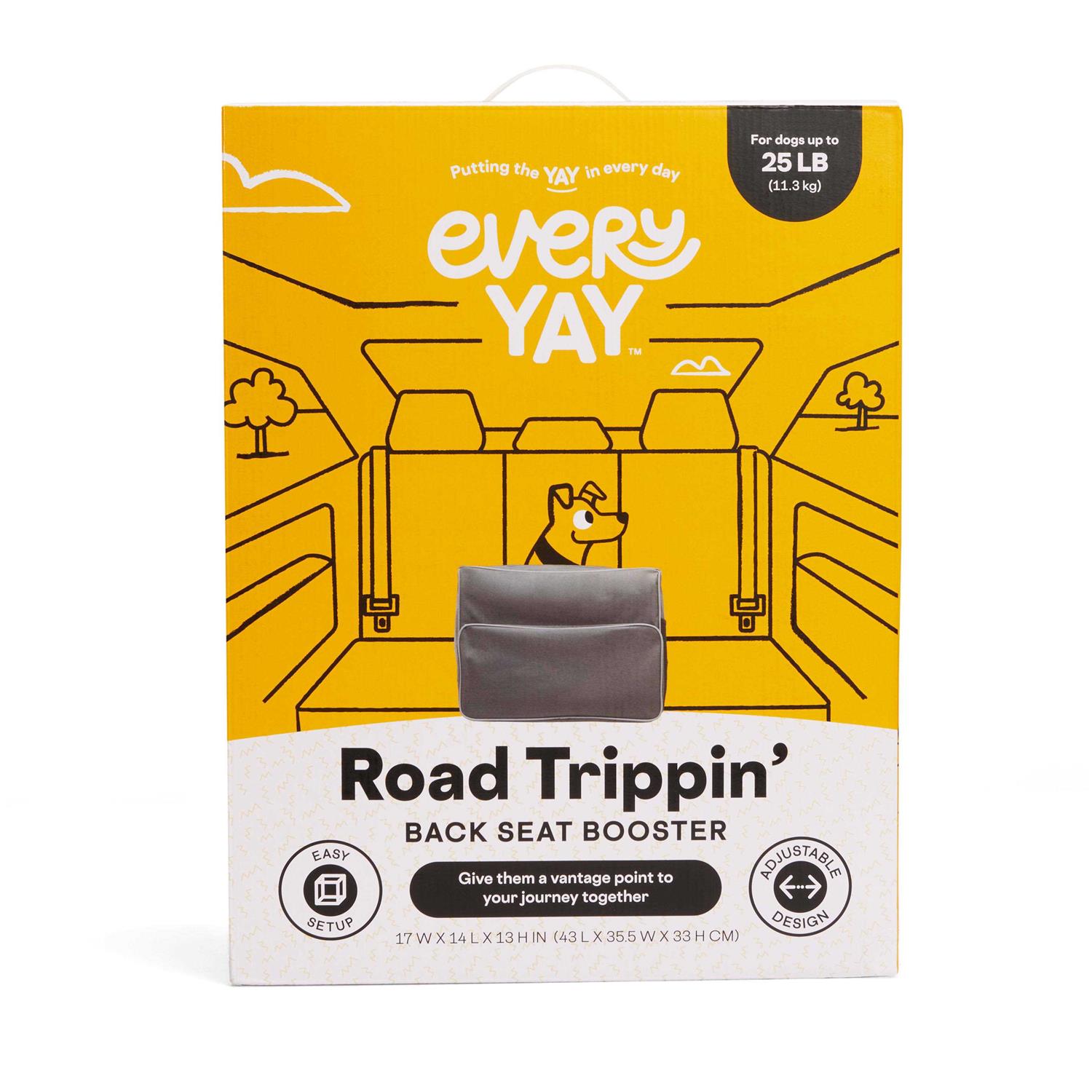 EveryYay Essentials Road Gray Trippin’ Auto Booster Seat