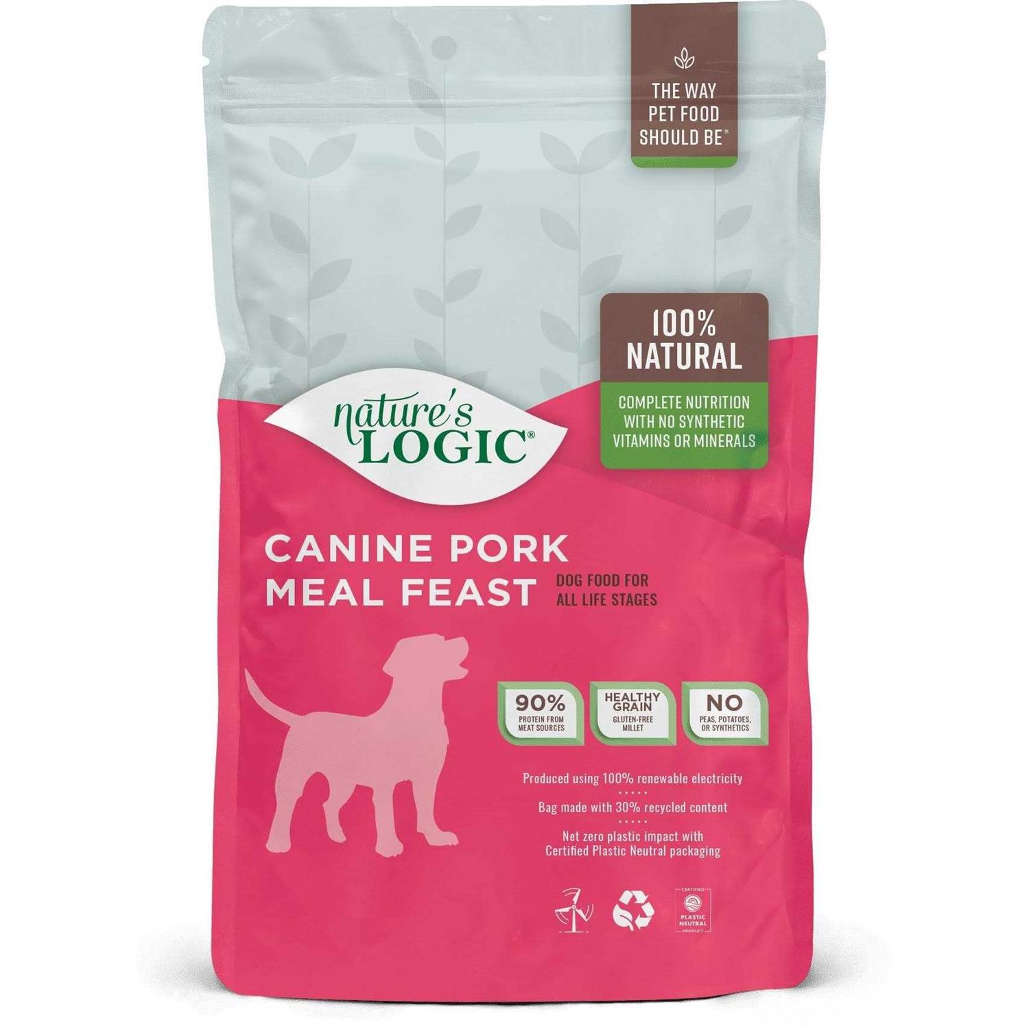 Nature’s Logic Canine Pork Meal Feast Dry Dog Food