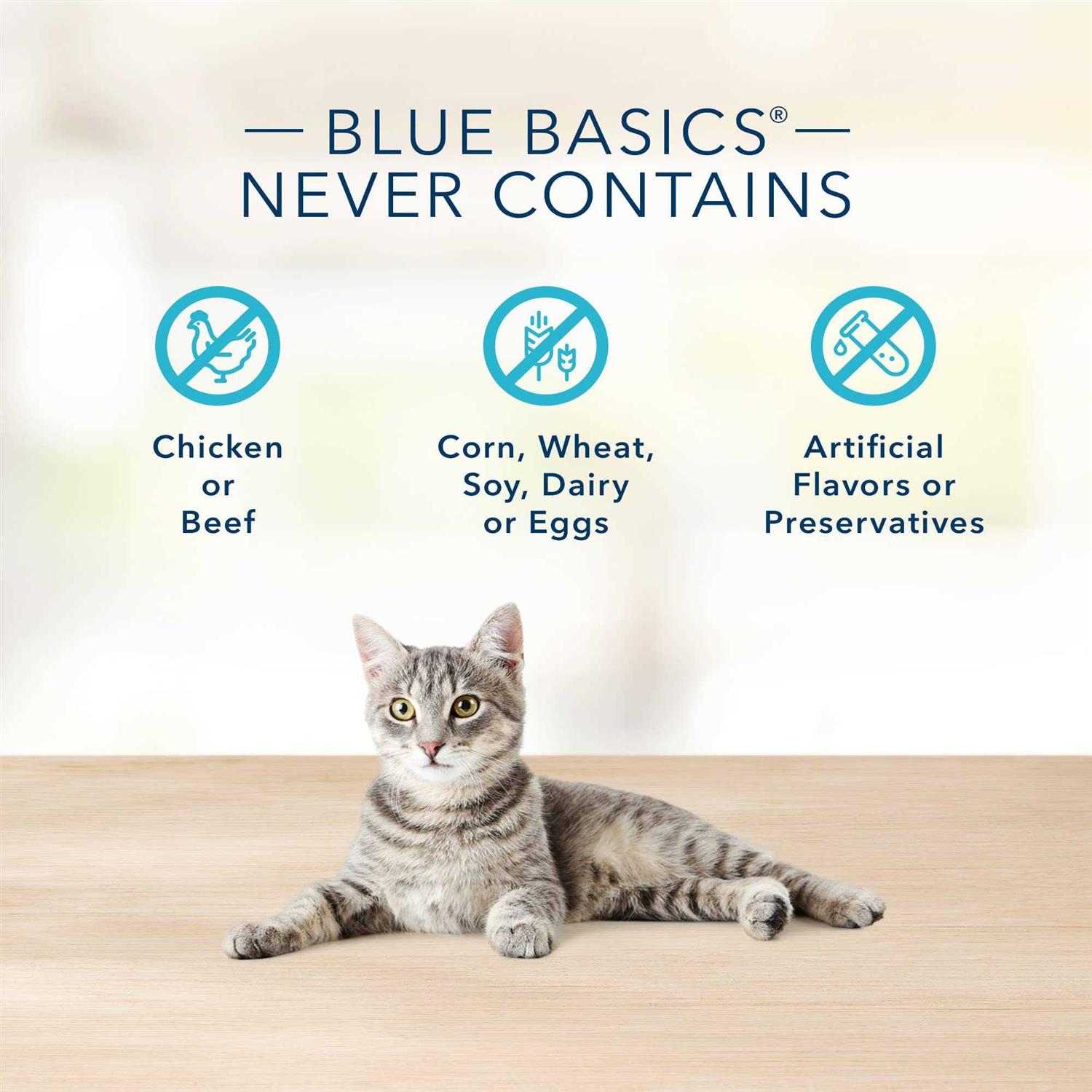 Blue Buffalo Basics Grain Free Indoor Fish and Potato Entree Canned Cat Food 3-oz