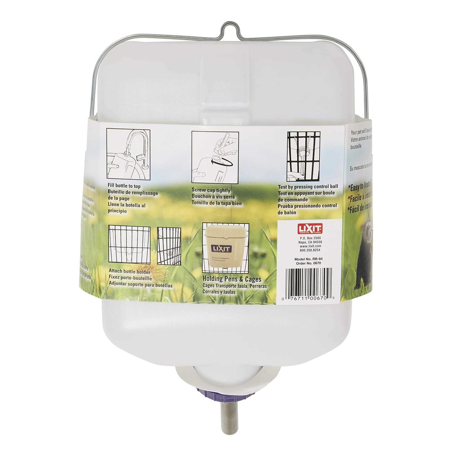 Lixit Wide Mouth Rabbit Water Bottle