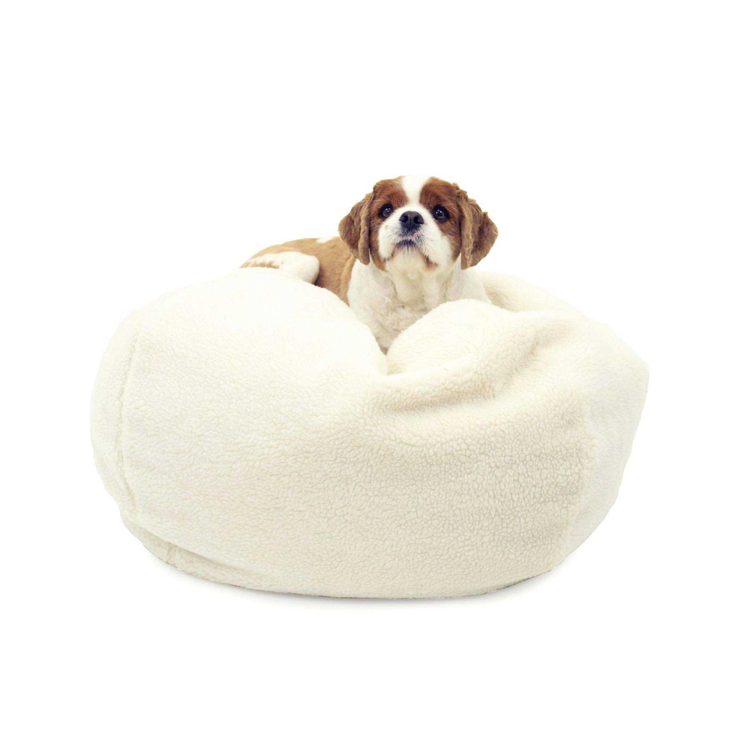 Carolina Pet Sherpa Puff Ball Bed