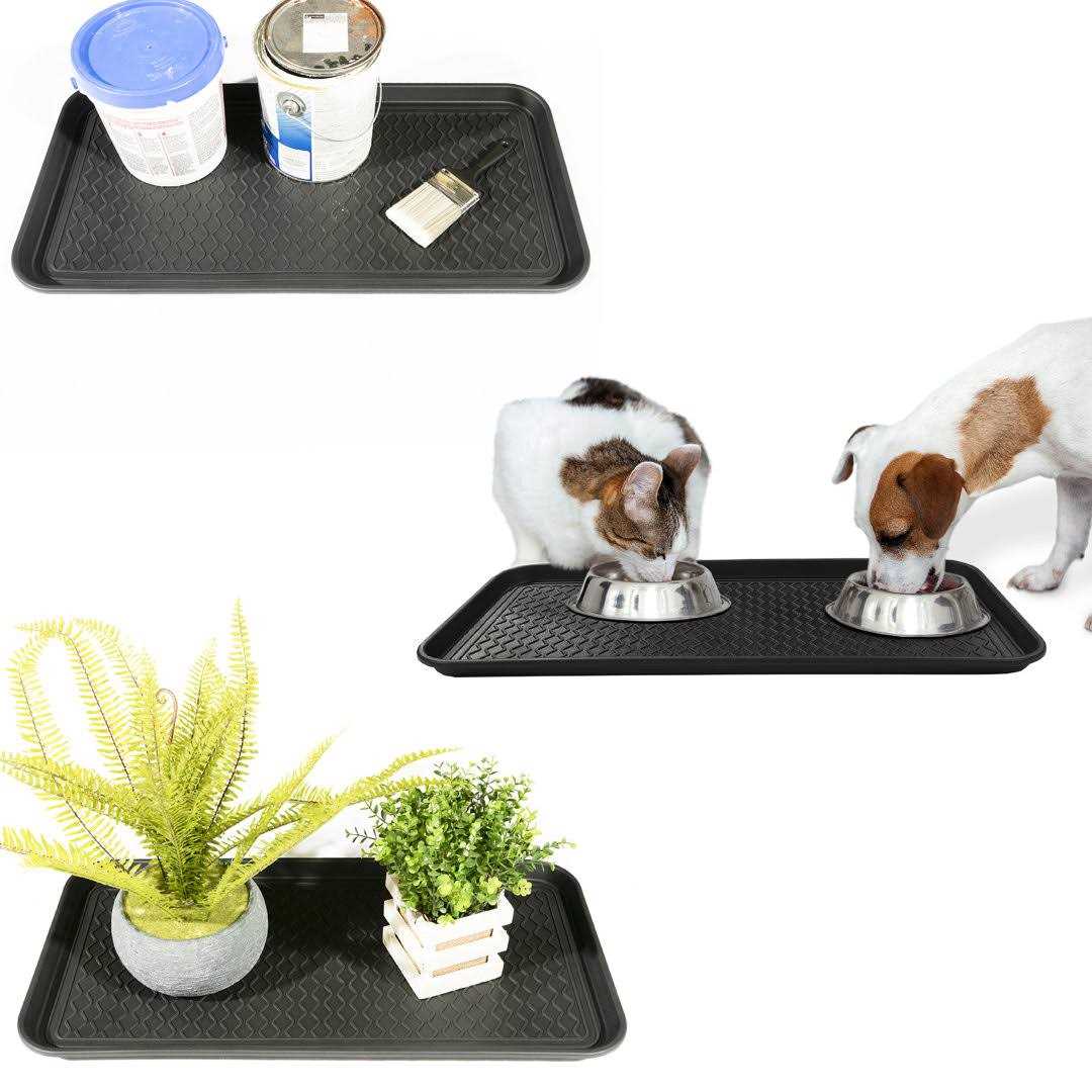 Ottomanson Multipurpose All Season Boot Tray,Pet Food,Dog Cat Bowl Mat