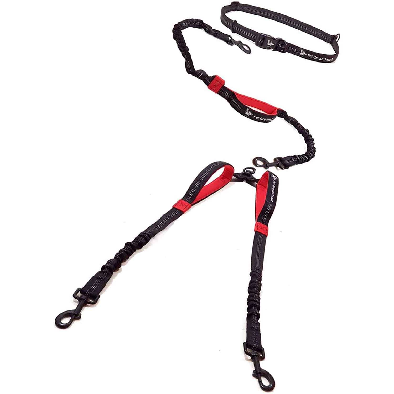Pet Dreamland Exquisite Double Dog Leash for Large Dogs Hands Free Dog Leash 2 Dogs