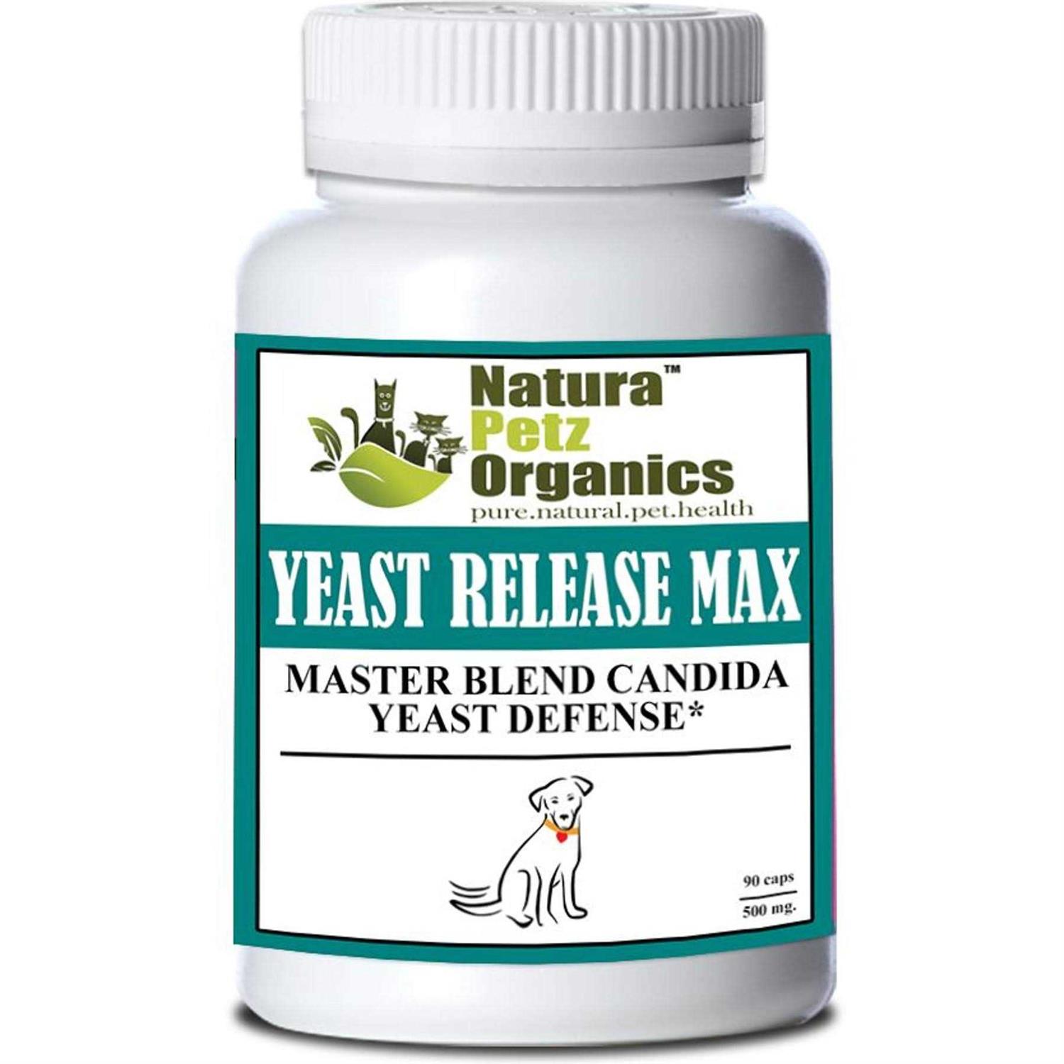 Organic Pet Systems Yeast Release Max Capsules* Master Blend Candida Yeast Defense* For Dogs And Cats*