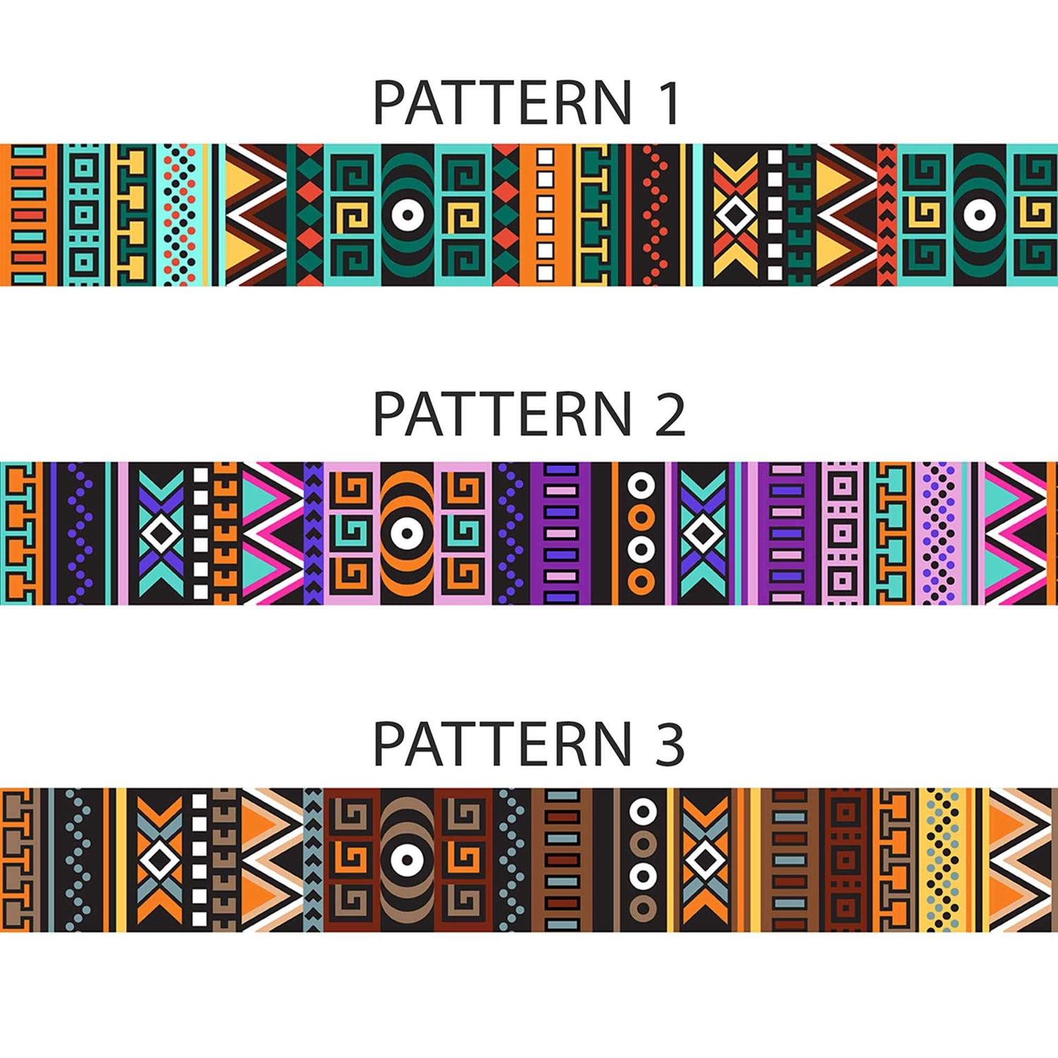 Collardirect Martingale Dog Collar Nylon Safety Training Tribal Pattern Adjustable Heavy Duty Collars for Dogs Medium Large