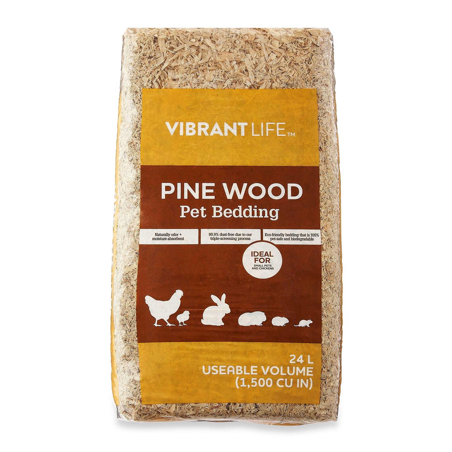 Vibrant Life Pine Pet Bedding for Small Pets and Chickens, 24 L