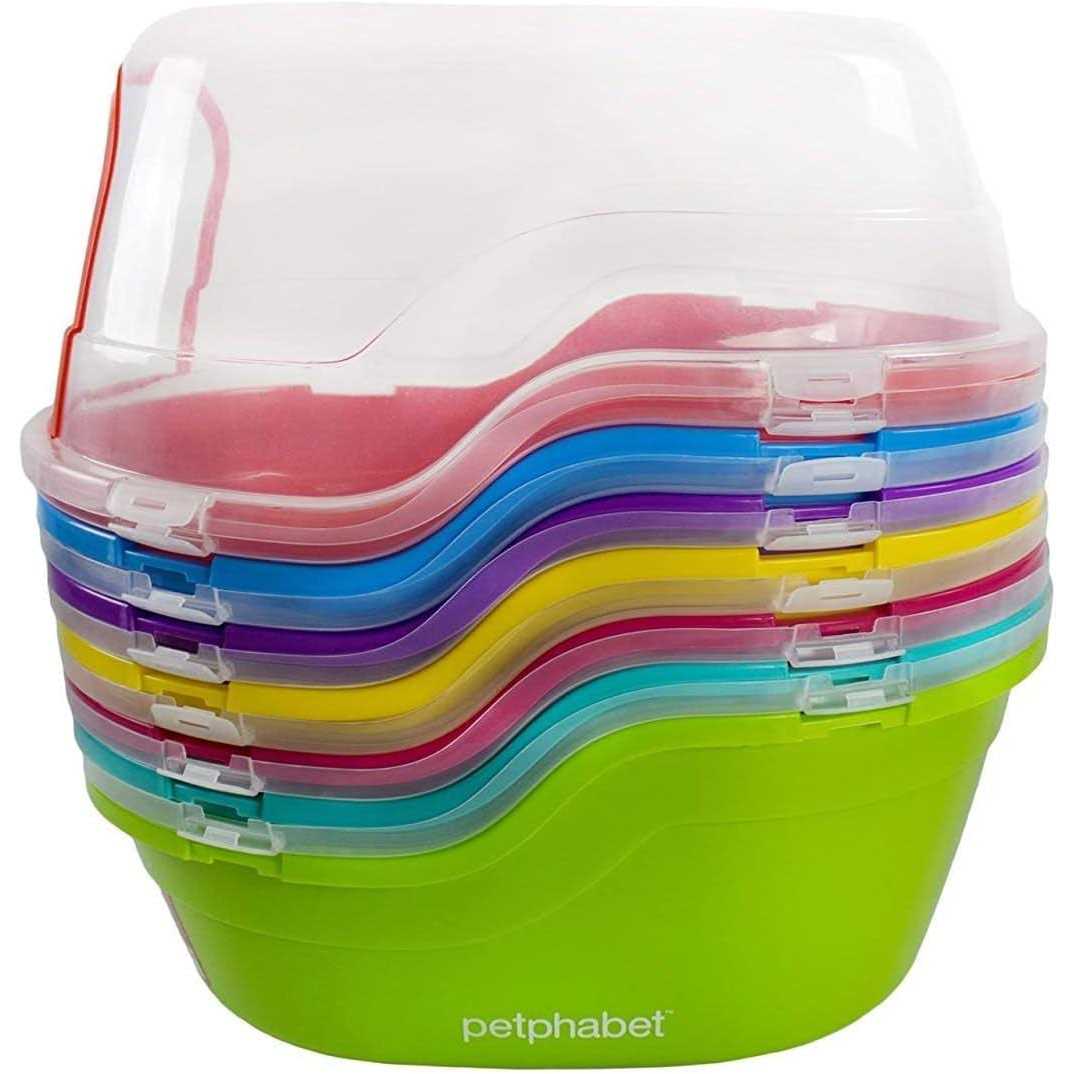 Petphabet Jumbo Hooded Cat Litter Box