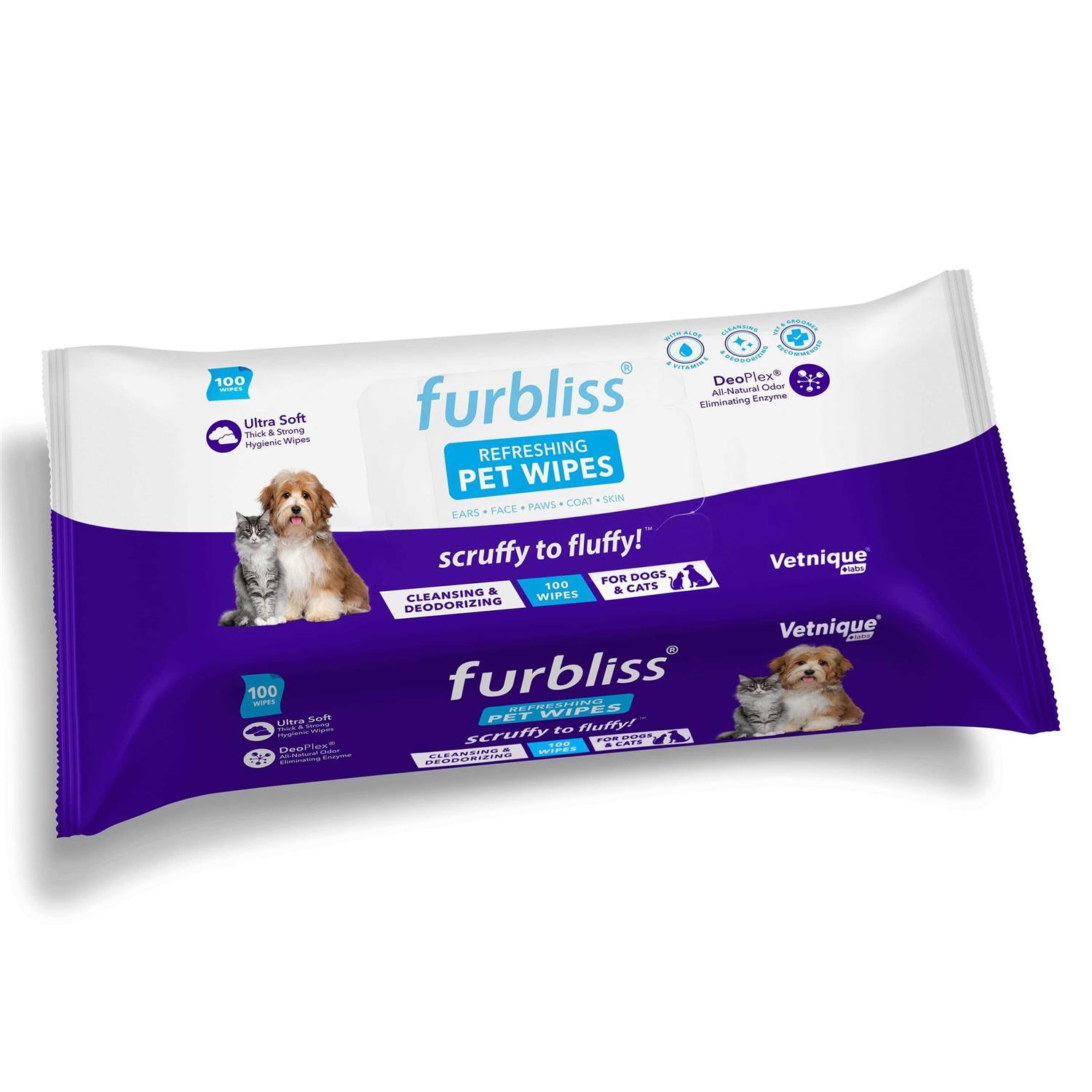 Furbliss Hygienic Pet Wipes for Dogs & Cats