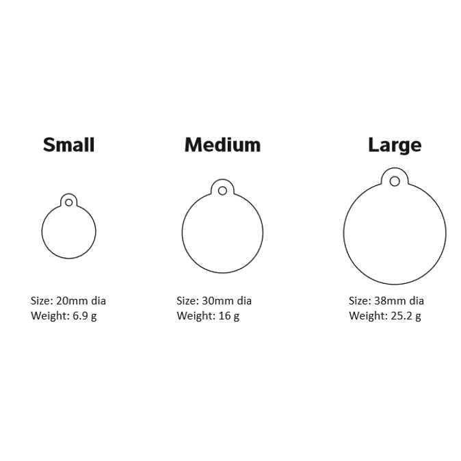 Red Dingo Enamel Pet ID Tag Heart