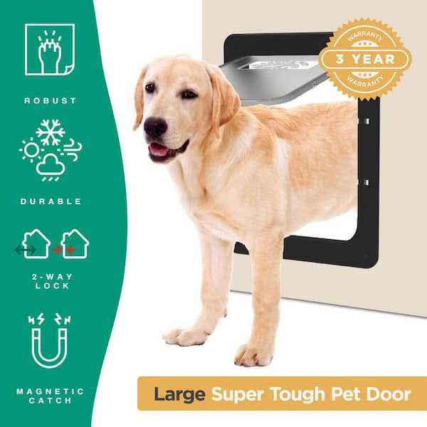 Hakuna Pets White Super Tough Pet Door