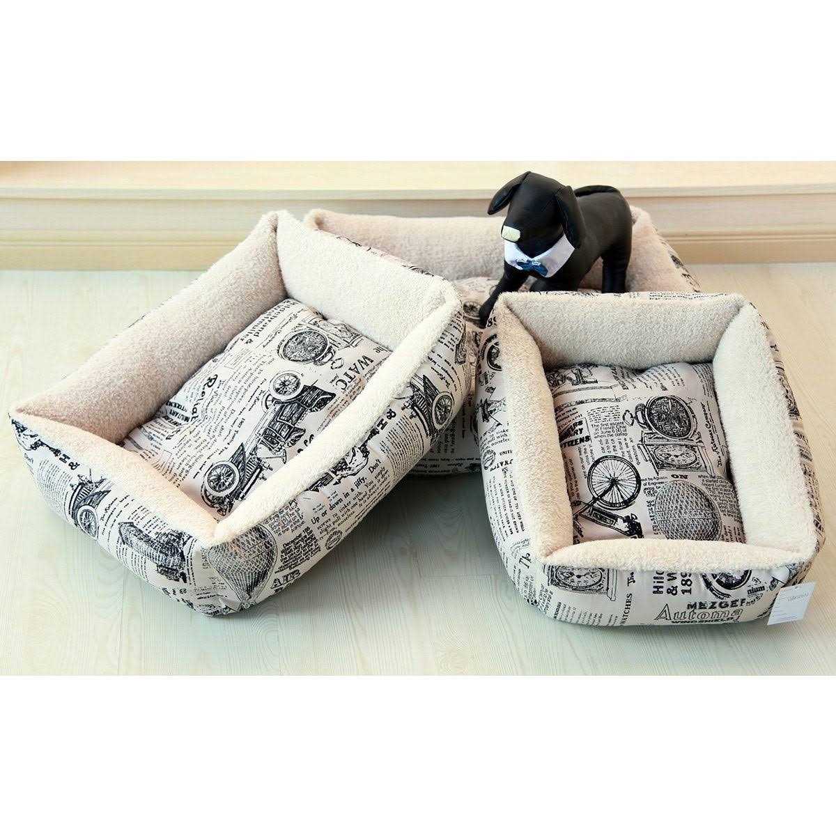 Paws & Pals Pet Bed for Cat and Dog Crate Pad Deluxe Premium Bedding with Cozy Inner Cushion