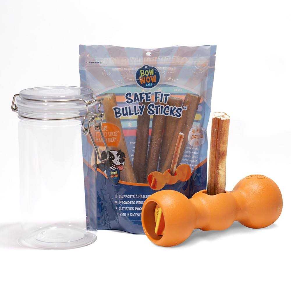 Bow Wow Labs Bully Buddy Bully Stick Holder for Dogs Starter Kit