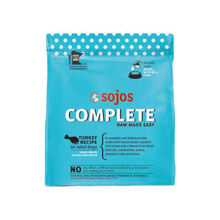 Sojos Complete Grain-Free Senior Turkey & Salmon Recipe Freeze Dried Dog Food