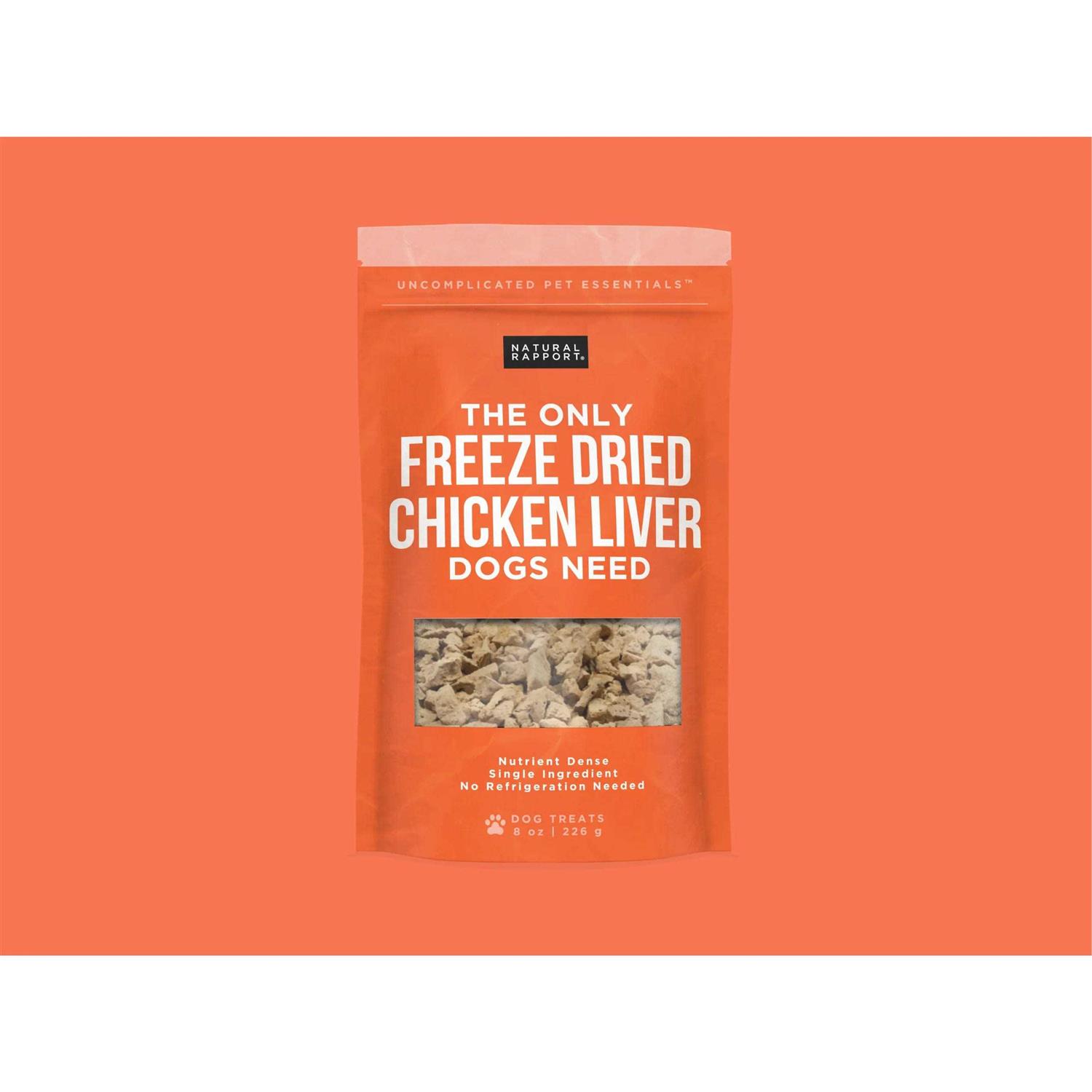 Natural Rapport The Only Freeze-Dried Chicken Liver Dog Treats