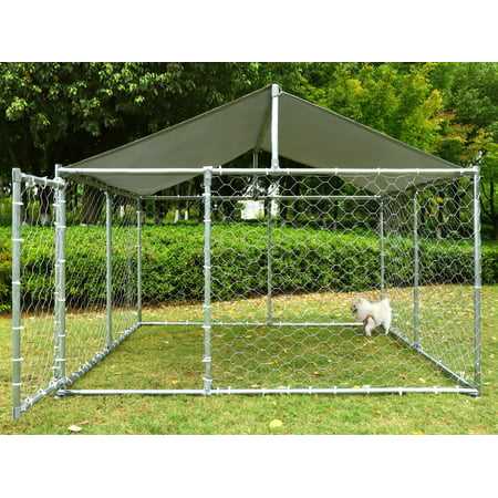 Outdoor Large Dog Kennel With Canopy GIODIR