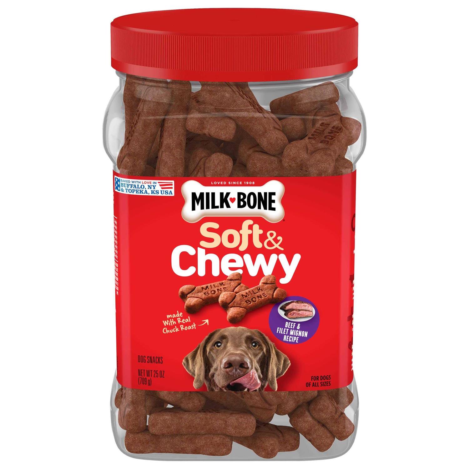 Milk-Bone Soft & Chewy Beef Recipe Dog Snacks