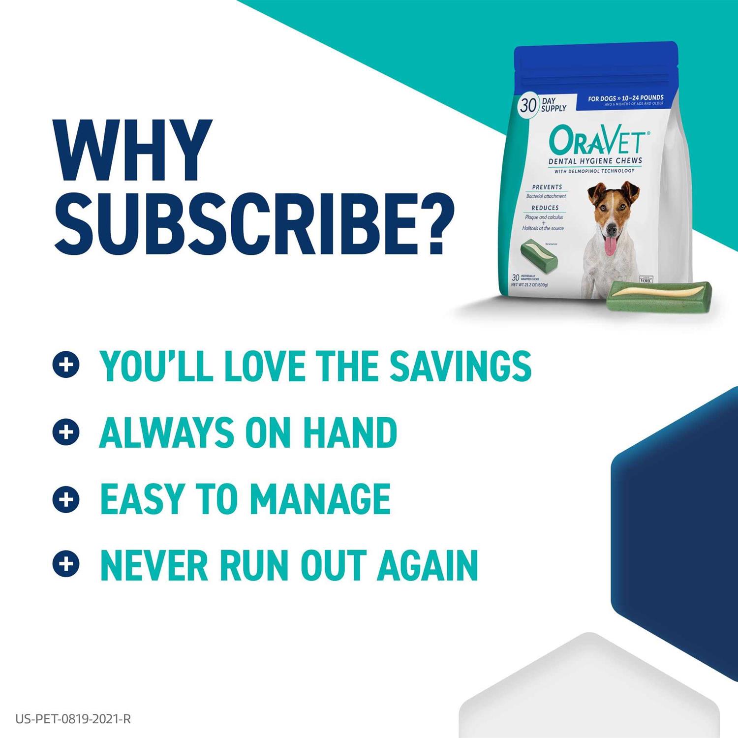 Oravet Dental Hygiene Chews Dogs