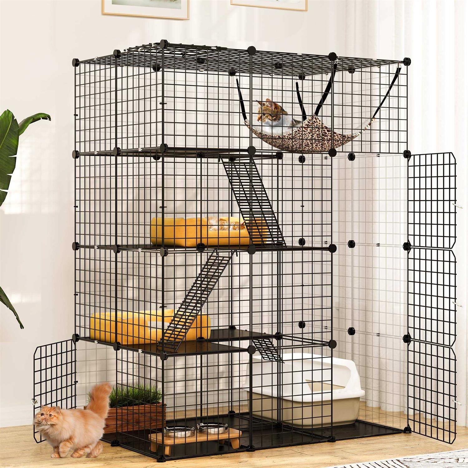 YITAHOME 4 Tier Cat Hammock Cat Enclosure