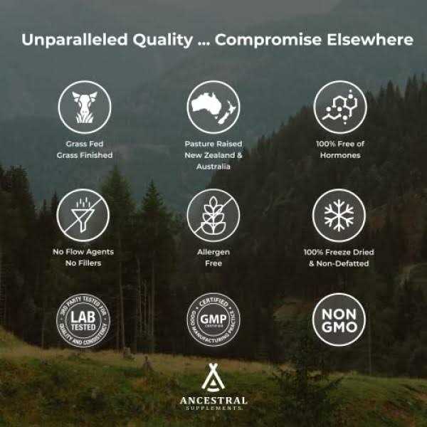 Ancestral Supplements Grass Fed Beef Bone and Marrow Supplement